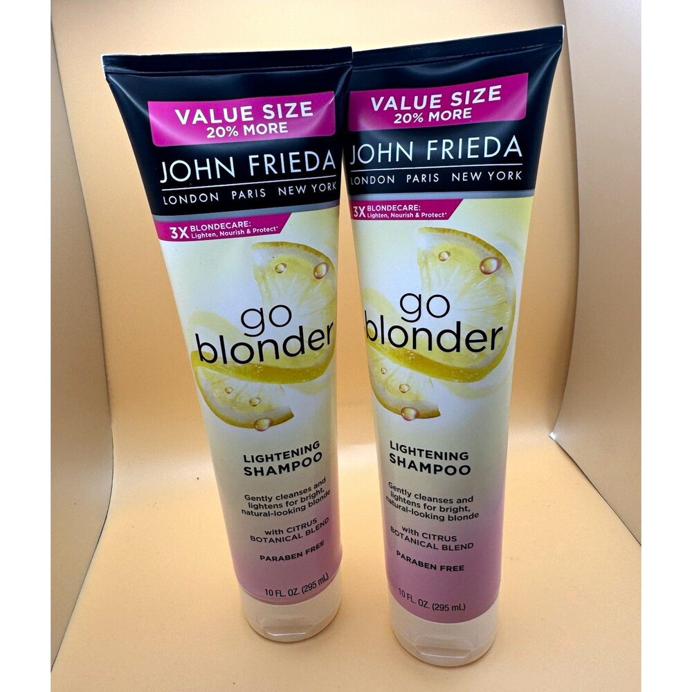 John Frieda Go Blonder Lightening Shampoo Paraben-Free Citrus 2-Pack 10 fl oz